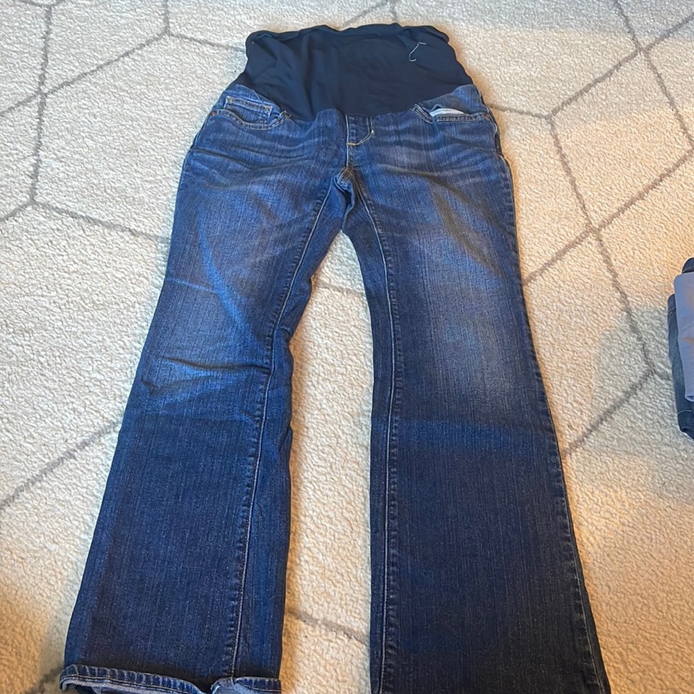 Pea in Pod Bootcut Maternity Jeans Petite Small